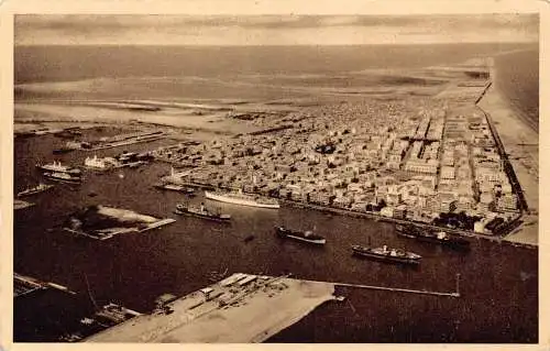 A764 Ägypten Port Said Gesamtansicht Dampfschiffe Postkarte