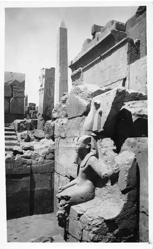 A765 Ägypten Karnak Tempel RPPC Vintage Postkarte