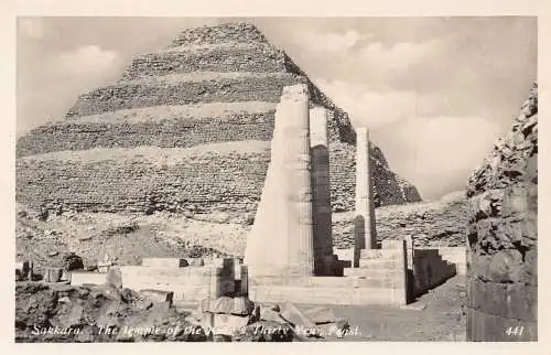 A765 Ägypten Sakkara Tempel des Dreißigjährigen Festes des Königs RPPC Vintage Postkarte