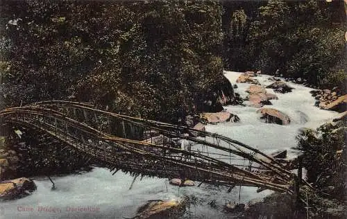 A004 Indien Rohrbrücke Darjeeling Vintage Postkarte