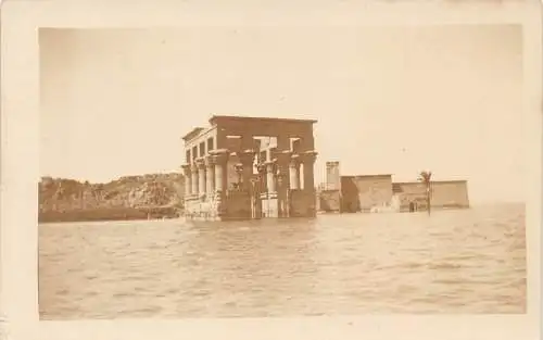 A765 Ägypten Trajan's Kiosk Philae RPPC Vintage Postkarte