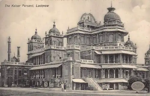 A004 Indien Der Kaiser Persand Lucknow Vintage Postkarte