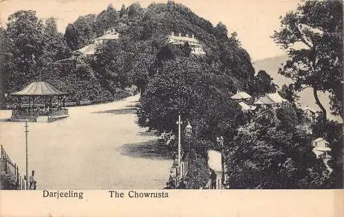 A005 Indien Darjeeling The Chowrusta Vintage Postkarte