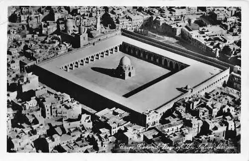 A765 Ägypten Kairo Gesamtansicht der Ibn Tulun Moschee RPPC Postkarte