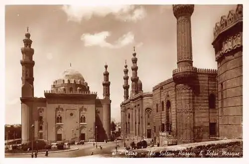 A765 Ägypten Kairo Sultan Hassan und Refai Moschee RPPC Vintage Postkarte