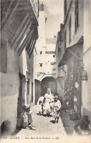L391 Algerien Algeirs Rue de la Casbah Einheimische Töpferei Vintage Postkarte