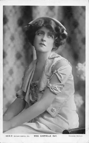 A768 Edwardianische britische Schauspielerin Miss Gabrielle Ray Portrait 1907 RPPC Postkarte