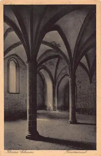 L050 Deutschland Kloster Chorin Fürstensaal Interieur Vintage Postkarte