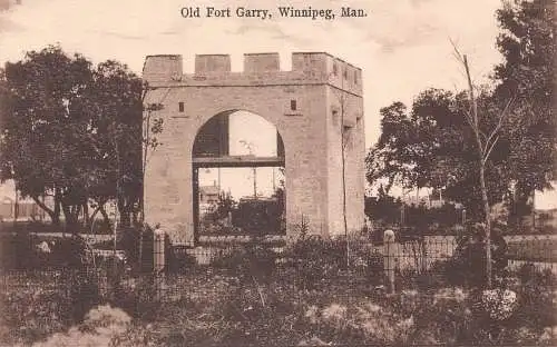L388 Kanada Winnipeg Old Fort Garry Winnipeg Mann Vintage Postkarte