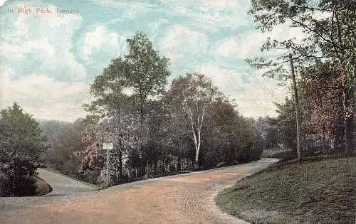 L388 Kanada im High Park Toronto Bäume Vintage Postkarte