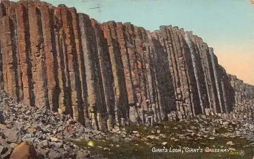 L386 Irland Giant's Loom Giant's Causeway Vintage Postkarte