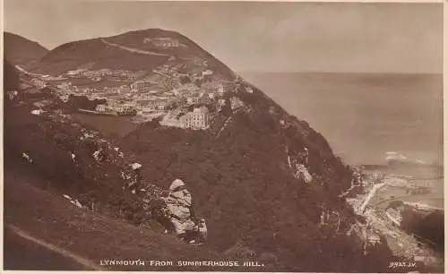 L243 England Lynmouth von Summerhouse Hill Vintage Postkarte