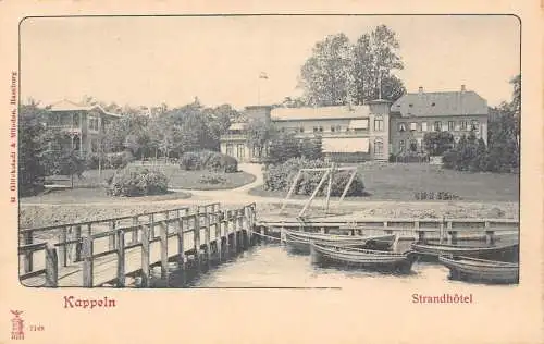 L113 Deutschland Kappeln Strand Hotel Postkarte