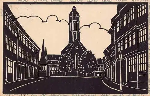 L114 Deutschland Einbeck 1945 Marktplatz Vintage Postkarte