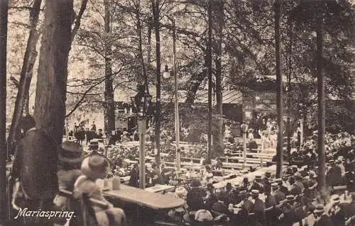 A179 Deutschland 1911 Frühling Sommer Konzert Terrasse Restaurant Postkarte