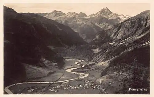 A180 Schweiz Zernez 1487m Bergdorf Vintage Postkarte