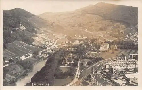 A180 Deutschland Baden Gesamtansicht Vintage Postkarte