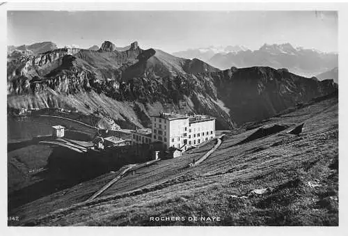 A181 Schweiz Rochers de Naye Mountain Vintage Postkarte
