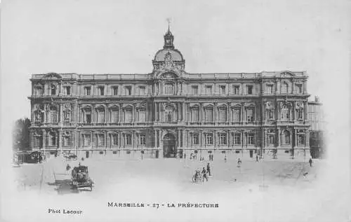 A182 Frankreich Marseille La Präfektur Wagen Mondschein Fahrrad Oldtimer Postkarte