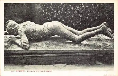 A013 Italien Impronta di giovane donna Ruinen Vintage Postkarte