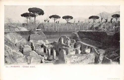 A013 Italien Pompeji Ultimi Scavi Ruinen Vintage Postkarte