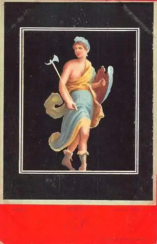 A010 Italien Pompeji Fresco Casa dei Vetti Minerva Postkarte