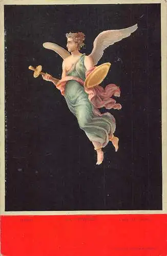 A010 Italien Pompeji Fresko Casa dei Vetti La Vittoria Engel Postkarte