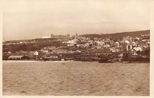A184 Portugal Lissabon Hafenansicht Vintage Postkarte