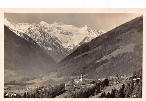 A185 Österreich Telfes Bergdorf Vintage Postkarte