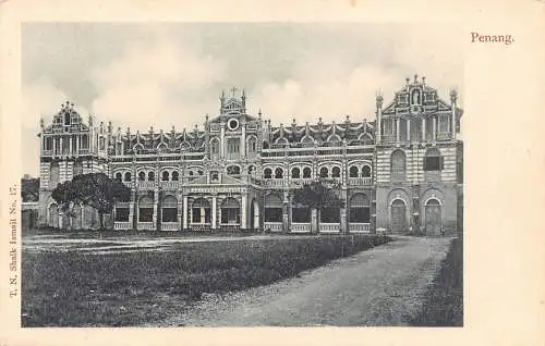 A186 Malaysia St Xavier's Institution Penang Vintage Postkarte