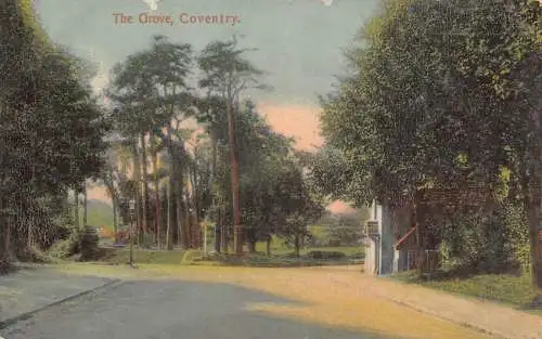 A775 England Grove Coventry Vintage Postkarte