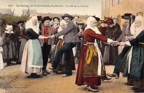 A778 Frankreich Hochzeit in Plougastel Daoulas Ball Gavotte ethnische Postkarte