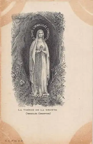 A779 Frankreich Lourdes Vierge de la Grotte Saint Religiös Vintage Postkarte