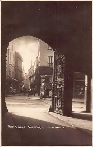 A781 England Canterbury Mercery Lane Vintage Postkarte