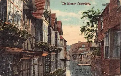 A782 England Canterbury The Weaver Vintage Postkarte