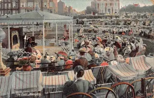 A782 England Margate The Oval Concert Vintage Postkarte
