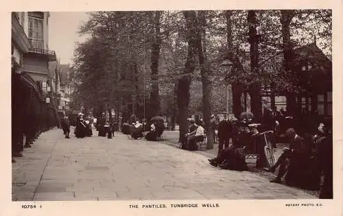 A787 England Tunbridge Wells Pantiles 1908 Vintage Postkarte