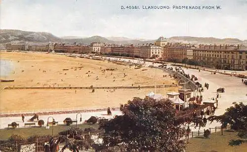 A788 Wales Llandudno Promenade aus West Vintage Postkarte