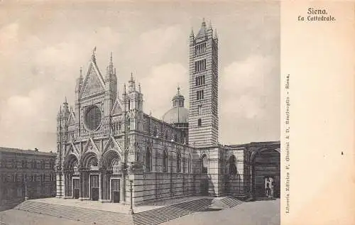 A806 Italien Siena Kathedrale Vintage Postkarte