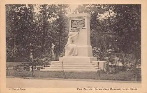 A802 Niederlande - Gravenhage Haager Park Zorgvliet Denkmal Postkarte