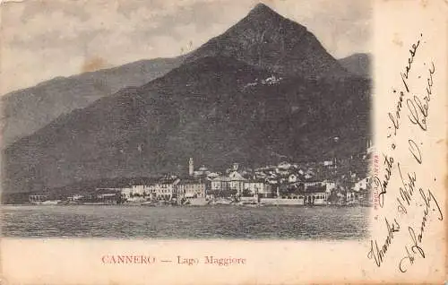 A805 Italien Cannero Lago Maggiore See Vintage Postkarte