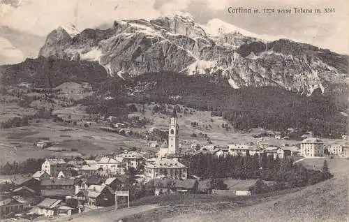 A805 Italien Cortina verso Tofana Vintage Postkarte