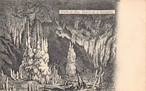 A801 Belgien Grotte de Han Galerie de la Grenouille Höhle Vintage Postkarte