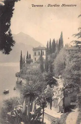 A803 Italien Varenna Giardino Monastero Garten Vintage Postkarte