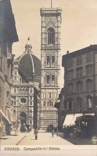 A803 Italien Firenze Florenz Campanile del Giotto Turm Vintage Postkarte