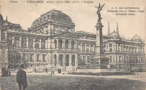 A808 Austria Wien Wien Universität 1922 Vintage Postkarte