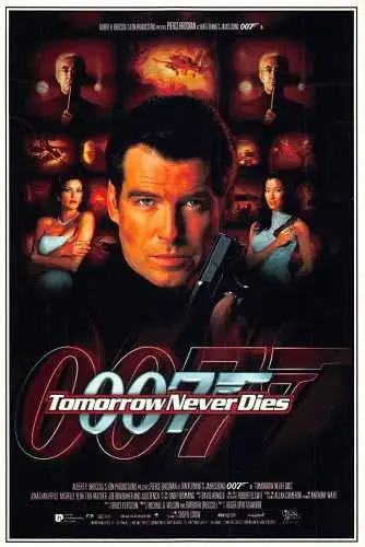 L287 Filmplakat 007 Morgen stirbt nie Pierce Brosnan James Bond Postkarte