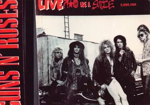 L290 Musik Band Rock Guns N' Roses Like a Suicide Album Cover Postkarte