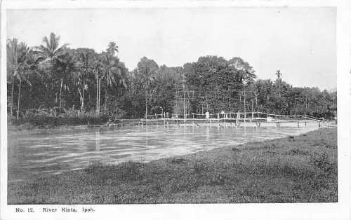 L272 Japan Fluss Kinta Ipoh Waldbrücke Vintage Postkarte
