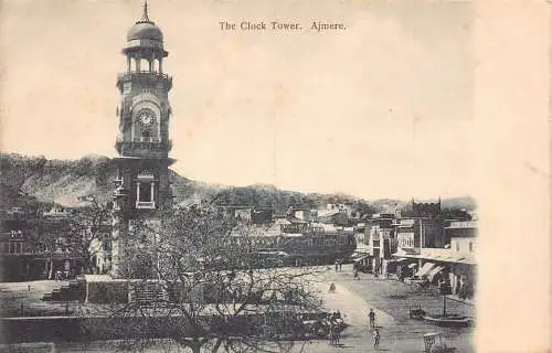 A007 Indien Ajmere der Uhrturm Vintage Postkarte